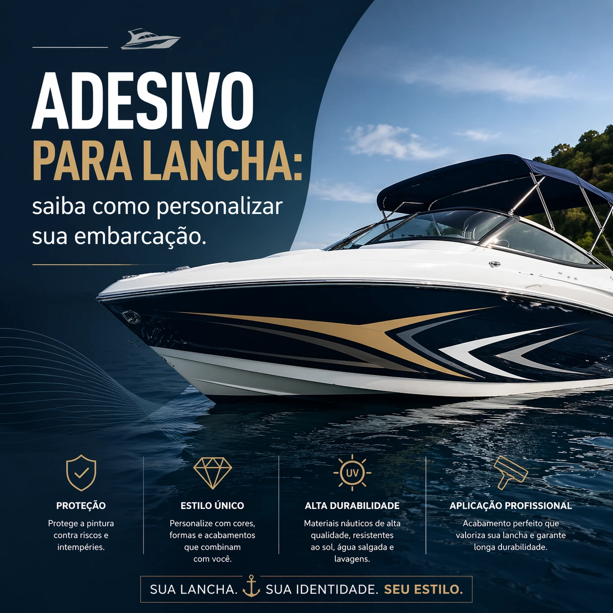 Adesivo para lancha: saiba como personalizar sua embarcação