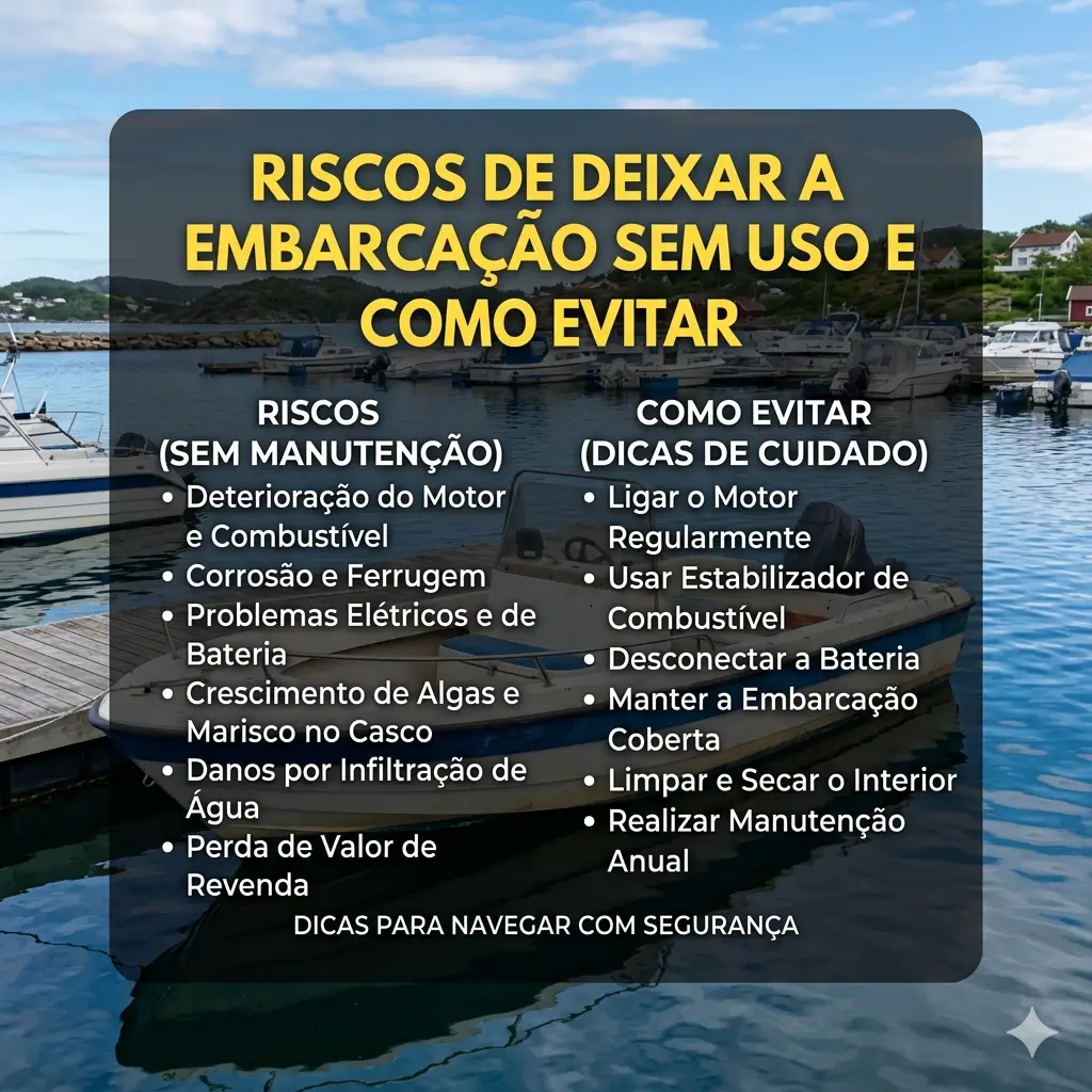 Riscos de deixar a embarcação sem uso e como evitar