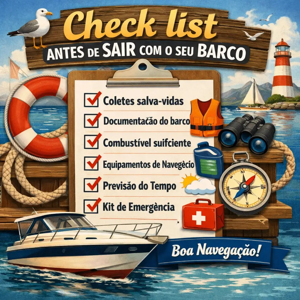 Check list antes de sair com o seu barco