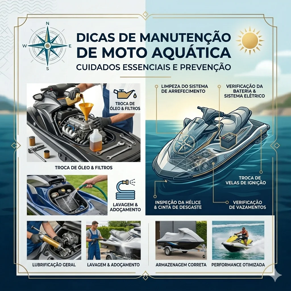 Dicas de manutenção de Moto Aquática - Jet Ski