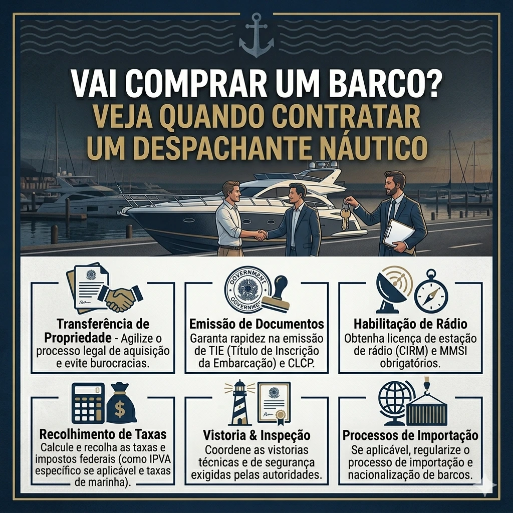 Vai comprar um barco? Veja quando contratar um despachante náutico
