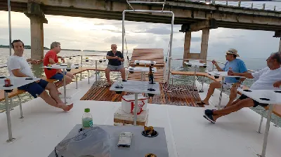 Catamarã Bate Vento em fibra de vidro BV 43ETP