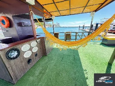 Clique para visualizar Catamarã - Balsa 28 pés 2022 com Evinrude 115hp