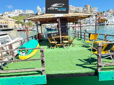 Clique para visualizar Catamarã - Balsa 28 pés 2022 com Evinrude 115hp