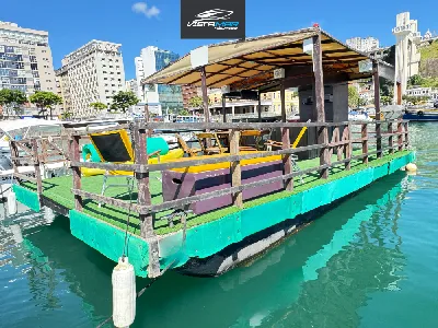 Clique para visualizar Catamarã - Balsa 28 pés 2022 com Evinrude 115hp