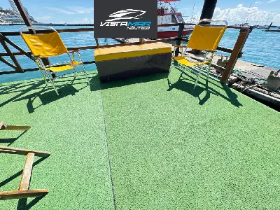 Clique para visualizar Catamarã - Balsa 28 pés 2022 com Evinrude 115hp