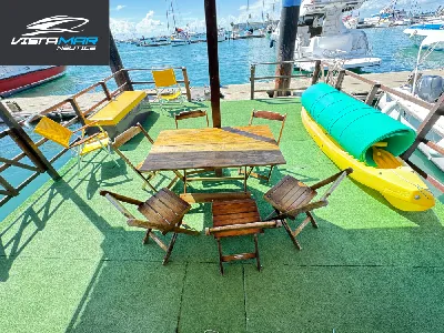 Clique para visualizar Catamarã - Balsa 28 pés 2022 com Evinrude 115hp