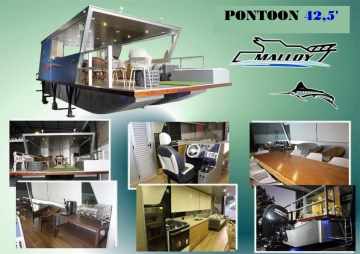 Pontoons de 30 até 48 pés para navegação interior