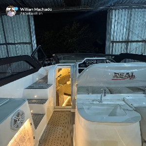 Real 35 Cabriolet parelha de popa Mercury zero