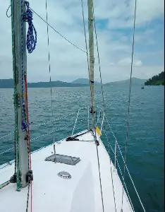 CAL 9.2 com poita na Ribeira Ubatuba