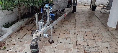 Carreta para barco de encalhe e rodoviária .