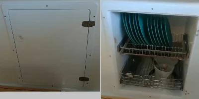 Clique para visualizar Espaço gourmet em fibra e aço inox p/ lanchas