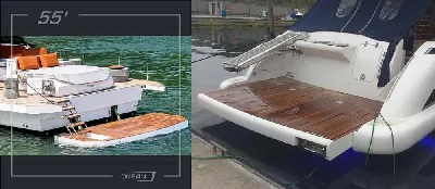 Clique para visualizar Plataforma hidráulica p/ lancha a partir de 29 pés